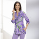 Tuniken - Shirt-Tunika mit farbbrillantem Druck – Farbe LILA-FLIEDER-BUNT – Ansicht 1 Tuniken - Shirt-Tunika mit farbbrillantem Druck, in Größe 036 bis 054, in Farbe LILA-FLIEDER-BUNT – Farbe LILA-FLIEDER-BUNT – Ansicht 1