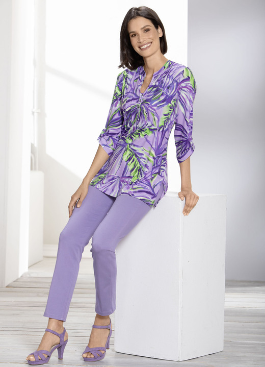 Hosen in Schlupfform - Soft-Stretch-Hose in 12 Farben, in Größe 017 bis 052, in Farbe MINT Ansicht 13