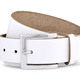 Gürtel - Trendiger Damen-Gürtel aus Leder, 3,5 cm breit, in Größe 100 bis 120, in Farbe WEISS – Farbe WEISS – Ansicht 1