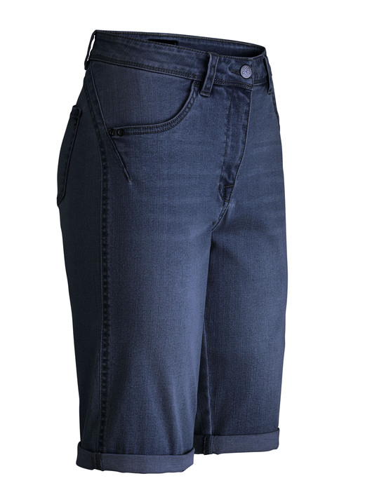 Hosen - Bermudas mit Push-up-Effekt, in Größe 034 bis 052, in Farbe DUNKELBLAU Ansicht 1