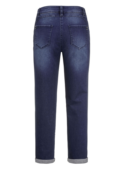 Hosen mit Knopf- und Reißverschluss - Jeans mit Push-up-Effekt, in Größe 017 bis 052, in Farbe JEANSBLAU Ansicht 6