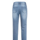 Hosen mit Knopf- und Reißverschluss - Jeans mit Push-up-Effekt – Farbe HELLBLAU – Ansicht 2 Hosen mit Knopf- und Reißverschluss - Jeans mit Push-up-Effekt, in Größe 017 bis 052, in Farbe SCHWARZ – Farbe HELLBLAU – Ansicht 2