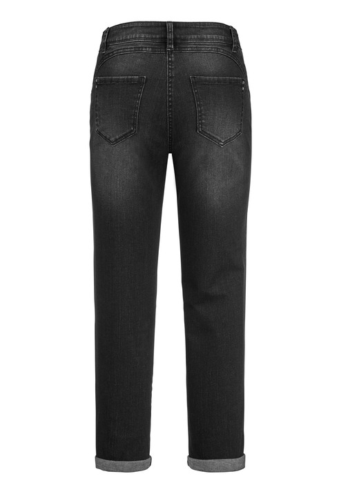 Hosen mit Knopf- und Reißverschluss - Jeans mit Push-up-Effekt Ansicht 2 Hosen mit Knopf- und Reißverschluss - Jeans mit Push-up-Effekt, in Größe 017 bis 052, in Farbe SCHWARZ Ansicht 2