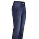 Hosen mit Knopf- und Reißverschluss - Jeans mit Push-up-Effekt – Farbe DUNKELBLAU – Ansicht 1 Hosen mit Knopf- und Reißverschluss - Jeans mit Push-up-Effekt, in Größe 017 bis 052, in Farbe SCHWARZ – Farbe DUNKELBLAU – Ansicht 1