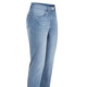 Hosen mit Knopf- und Reißverschluss - Jeans mit Push-up-Effekt – Farbe HELLBLAU – Ansicht 1 Hosen mit Knopf- und Reißverschluss - Jeans mit Push-up-Effekt, in Größe 017 bis 052, in Farbe SCHWARZ – Farbe HELLBLAU – Ansicht 1