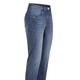 Hosen mit Knopf- und Reißverschluss - Jeans mit Push-up-Effekt – Farbe JEANSBLAU – Ansicht 1 Hosen mit Knopf- und Reißverschluss - Jeans mit Push-up-Effekt, in Größe 017 bis 052, in Farbe SCHWARZ – Farbe JEANSBLAU – Ansicht 1