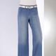 Hosen mit Knopf- und Reißverschluss - Jeans mit modischer Beinweite – Farbe JEANSBLAU – Ansicht 3 Hosen mit Knopf- und Reißverschluss - Jeans mit modischer Beinweite, in Größe 018 bis 052, in Farbe JEANSBLAU – Farbe JEANSBLAU – Ansicht 3