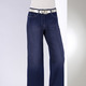 Hosen mit Knopf- und Reißverschluss - Jeans mit modischer Beinweite – Farbe DUNKELBLAU – Ansicht 3 Hosen mit Knopf- und Reißverschluss - Jeans mit modischer Beinweite, in Größe 018 bis 052, in Farbe JEANSBLAU – Farbe DUNKELBLAU – Ansicht 3