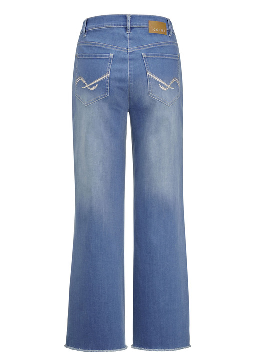 Hosen mit Knopf- und Reißverschluss - Jeans mit modischer Beinweite Ansicht 2 Hosen mit Knopf- und Reißverschluss - Jeans mit modischer Beinweite, in Größe 018 bis 052, in Farbe JEANSBLAU Ansicht 2