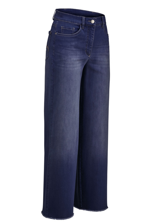 Hosen mit Knopf- und Reißverschluss - Jeans mit modischer Beinweite Ansicht 7 Hosen mit Knopf- und Reißverschluss - Jeans mit modischer Beinweite, in Größe 018 bis 052, in Farbe JEANSBLAU Ansicht 7