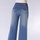 Hosen mit Knopf- und Reißverschluss - Jeans mit modischer Beinweite – Farbe JEANSBLAU – Ansicht 4 Hosen mit Knopf- und Reißverschluss - Jeans mit modischer Beinweite, in Größe 018 bis 052, in Farbe JEANSBLAU – Farbe JEANSBLAU – Ansicht 4