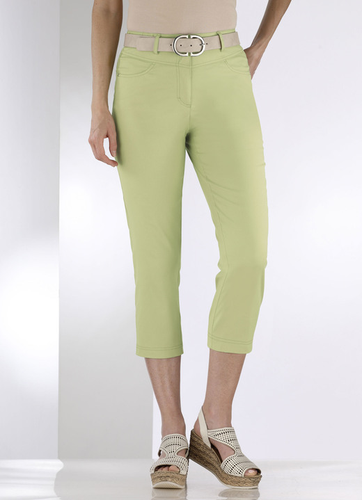 Hosen mit Knopf- und Reißverschluss - Caprihose in 4-Pocket-Form Ansicht 9 Hosen mit Knopf- und Reißverschluss - Caprihose in 4-Pocket-Form, in Größe 018 bis 052, in Farbe WEISS Ansicht 9