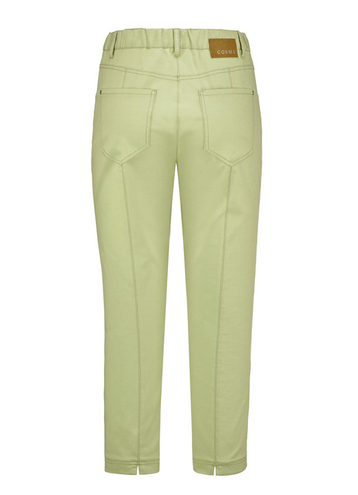 Hosen mit Knopf- und Reißverschluss - Caprihose in 4-Pocket-Form Ansicht 11 Hosen mit Knopf- und Reißverschluss - Caprihose in 4-Pocket-Form, in Größe 018 bis 052, in Farbe WEISS Ansicht 11