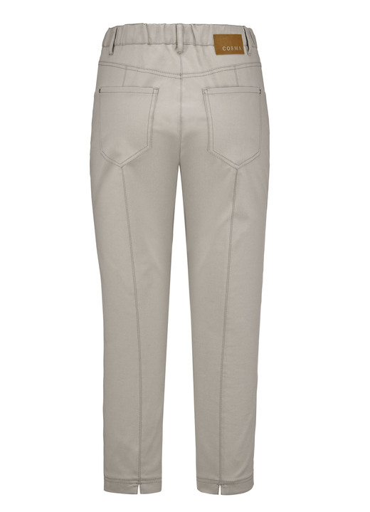 Hosen mit Knopf- und Reißverschluss - Caprihose in 4-Pocket-Form Ansicht 13 Hosen mit Knopf- und Reißverschluss - Caprihose in 4-Pocket-Form, in Größe 018 bis 052, in Farbe WEISS Ansicht 13