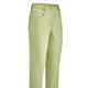 Hosen mit Knopf- und Reißverschluss - Caprihose in 4-Pocket-Form – Farbe LINDGRÜN – Ansicht 1 Hosen mit Knopf- und Reißverschluss - Caprihose in 4-Pocket-Form, in Größe 018 bis 052, in Farbe WEISS – Farbe LINDGRÜN – Ansicht 1