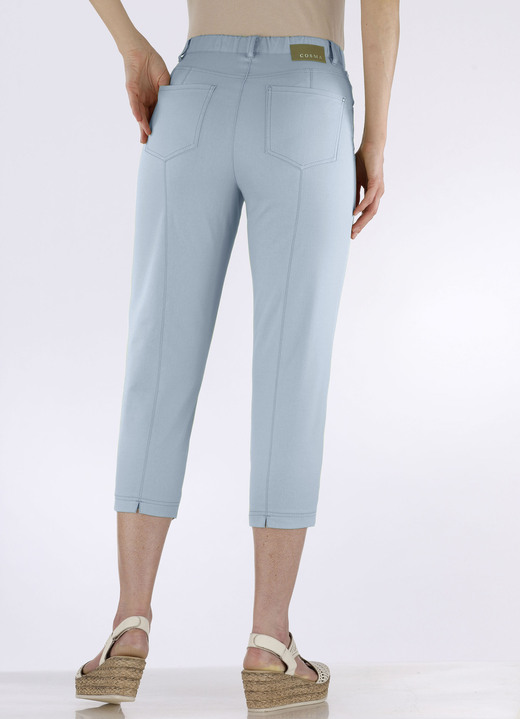 Hosen mit Knopf- und Reißverschluss - Caprihose in 4-Pocket-Form Ansicht 19 Hosen mit Knopf- und Reißverschluss - Caprihose in 4-Pocket-Form, in Größe 018 bis 052, in Farbe WEISS Ansicht 19
