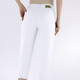 Hosen mit Knopf- und Reißverschluss - Caprihose in 4-Pocket-Form – Farbe WEISS – Ansicht 4 Hosen mit Knopf- und Reißverschluss - Caprihose in 4-Pocket-Form, in Größe 018 bis 052, in Farbe WEISS – Farbe WEISS – Ansicht 4