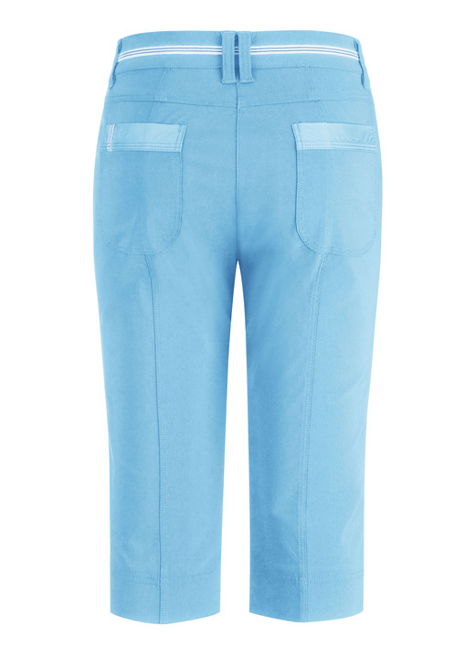 7/8-Hosen, Capris, Bermudas - Aufwendig gearbeitete Bermudas, in Größe 034 bis 052, in Farbe TÜRKIS Ansicht 2