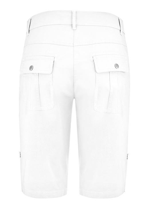 7/8-Hosen, Capris, Bermudas - Bermudas mit Zierriegel Ansicht 2 7/8-Hosen, Capris, Bermudas - Bermudas mit Zierriegel, in Größe 034 bis 052, in Farbe WEISS Ansicht 2