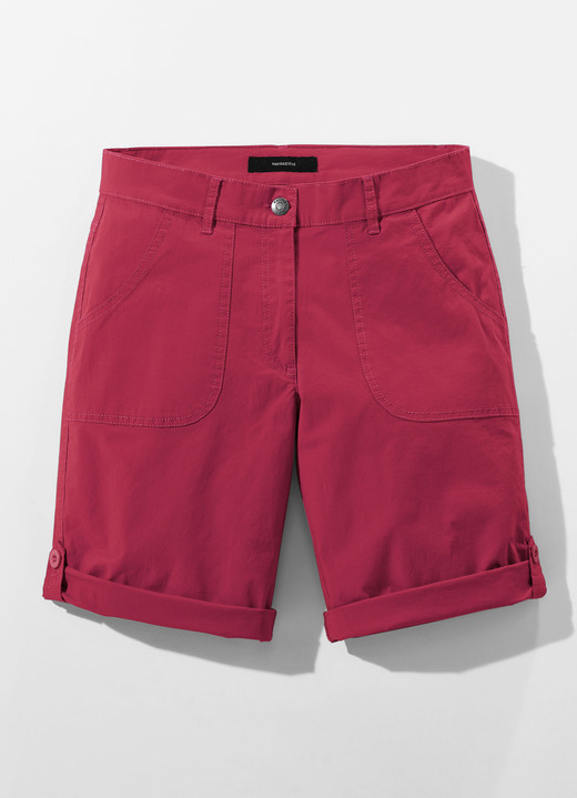 7/8-Hosen, Capris, Bermudas - Bermudas mit Zierriegel Ansicht 3 7/8-Hosen, Capris, Bermudas - Bermudas mit Zierriegel, in Größe 034 bis 052, in Farbe ROT Ansicht 3