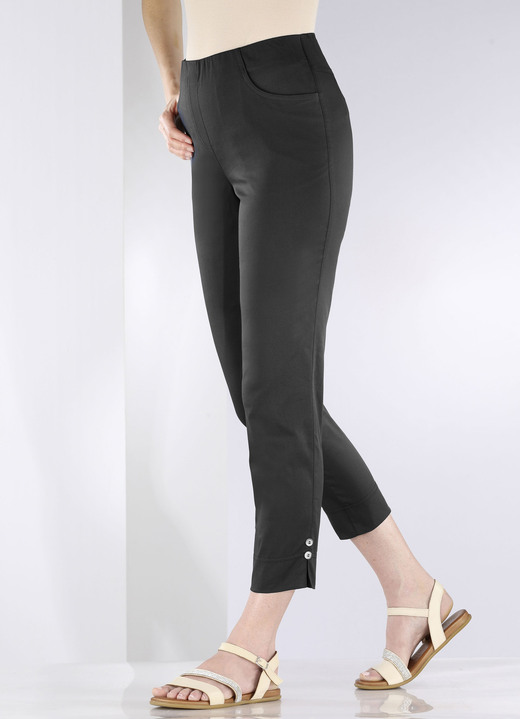 Hosen in Schlupfform - Hose mit dekorativen Zierknöpfen, in Größe 018 bis 052, in Farbe MARINE Ansicht 6