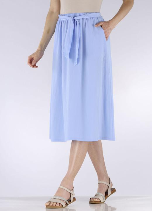 Uni - Rock mit Stoffbindeband Ansicht 4 Uni - Rock mit Stoffbindeband, in Größe 018 bis 052, in Farbe ROSÉ Ansicht 4