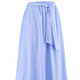 Uni - Rock mit Stoffbindeband – Farbe HELLBLAU – Ansicht 1 Uni - Rock mit Stoffbindeband, in Größe 018 bis 052, in Farbe ROSÉ – Farbe HELLBLAU – Ansicht 1