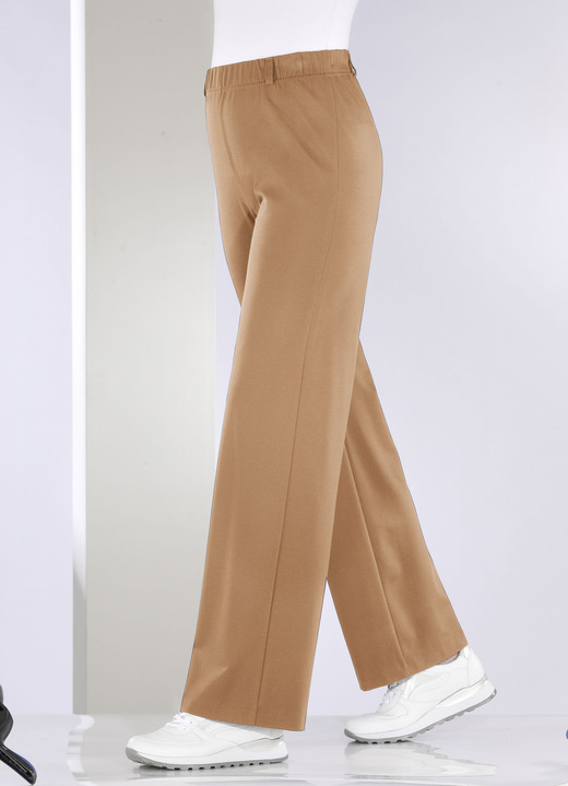 Hosen in Schlupfform - Hose in modischer Palazzo-Form, in Größe 018 bis 054, in Farbe CAMEL Ansicht 1