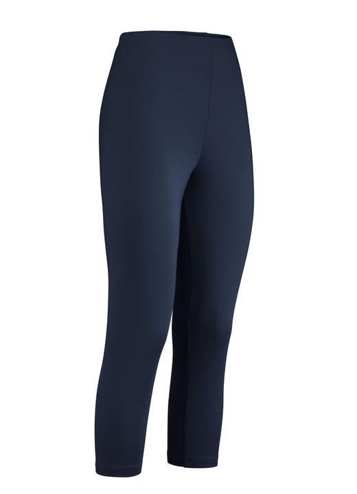 Hosen in Schlupfform - Capri-Leggings, in Größe (36/38) bis (52/54), in Farbe MARINE Ansicht 1