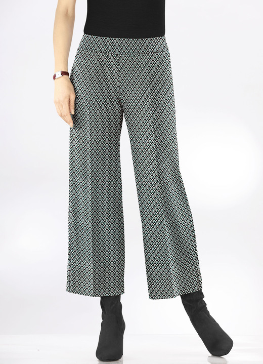 culotten - Culotte in bequemer Schlupfform, in Größe 036 bis 054, in Farbe BEIGE-SCHWARZ-ROT Ansicht 2