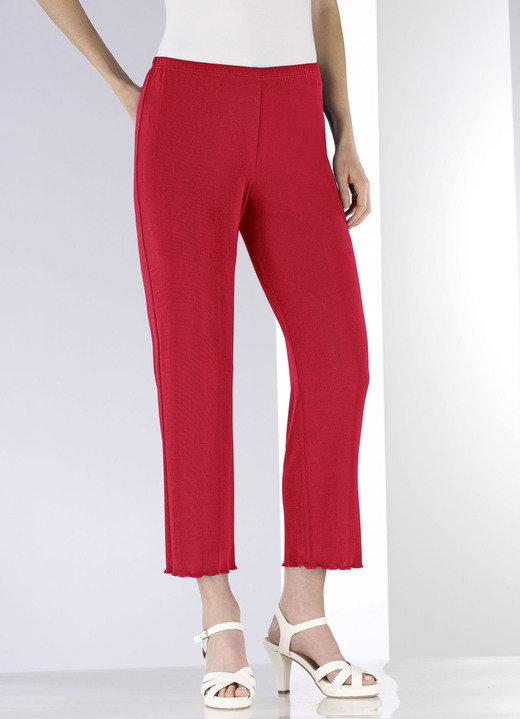 7/8-Hosen, Capris, Bermudas - Weich fließende, 7/8-lange Hose, in Größe 036 bis 060, in Farbe SCHWARZ Ansicht 12