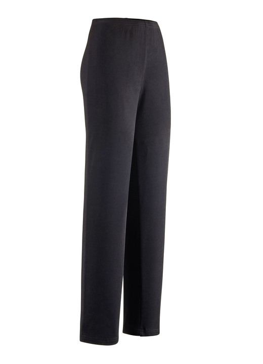 Hosen in Schlupfform - Hose mit edlem Glanz Hosen in Schlupfform - Hose mit edlem Glanz, in Größe 020 bis 060, in Farbe SCHWARZ