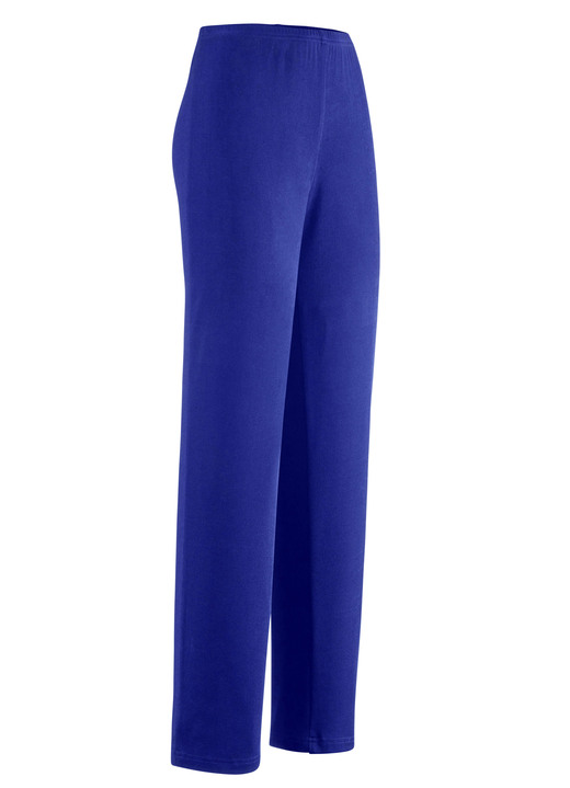 Hosen in Schlupfform - Hose mit edlem Glanz, in Größe 020 bis 060, in Farbe NACHTBLAU Ansicht 8