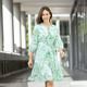 Kleider - Kleid mit Zierperlen und Quasten – Farbe WEISS-GRÜN – Ansicht 1 Kleider - Kleid mit Zierperlen und Quasten, in Größe 036 bis 052, in Farbe WEISS-GRÜN – Farbe WEISS-GRÜN – Ansicht 1
