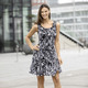 Kleider - Kleid mit Spitze – Farbe SCHWARZ-WEISS – Ansicht 1 Kleider - Kleid mit Spitze, in Größe 034 bis 050, in Farbe SCHWARZ-WEISS – Farbe SCHWARZ-WEISS – Ansicht 1