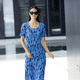 Abendmode - Kleid von Klaus Modelle – Farbe TÜRKIS-NACHTBLAU – Ansicht 2 Abendmode - Kleid von Klaus Modelle, in Größe 036 bis 054, in Farbe TÜRKIS-NACHTBLAU – Farbe TÜRKIS-NACHTBLAU – Ansicht 2
