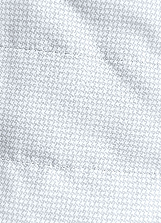 Kurz - Jacke mit apartem Minimaldessin, in Größe 036 bis 052, in Farbe SILBERGRAU-WEISS Ansicht 3