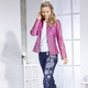 Hosen - Jeans mit handbemalten, floralen Motiven – Farbe DUNKELBLAU – Ansicht 3 Hosen - Jeans mit handbemalten, floralen Motiven, in Größe 017 bis 052, in Farbe DUNKELBLAU – Farbe DUNKELBLAU – Ansicht 3