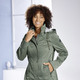 Kurz - Jacke mit Schub- und Reißverschlusstaschen – Farbe OLIV – Ansicht 2 Kurz - Jacke mit Schub- und Reißverschlusstaschen, in Größe 019 bis 054, in Farbe NAVY – Farbe OLIV – Ansicht 2