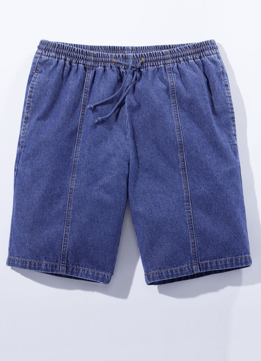 Shorts & Bermudas - Bequeme Schlupf-Shorts in 4 Farben, in Größe 048 bis 060, in Farbe HELLBLAU Ansicht 4