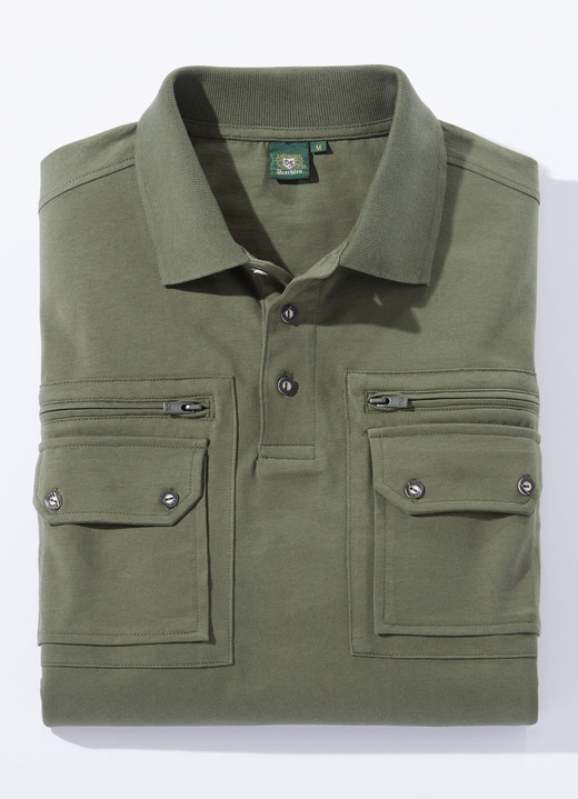 Shirts - Poloshirt in 3 Farben, in Größe 3XL (60/62) bis XXL (56/58), in Farbe WEISS Ansicht 3