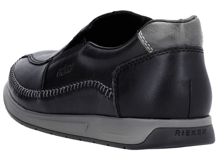 Slipper & Schnürschuhe - Rieker Slipper aus Nappaleder Ansicht 5 Slipper & Schnürschuhe - Rieker Slipper aus Nappaleder, in Größe 040 bis 047, in Farbe SCHWARZ Ansicht 5
