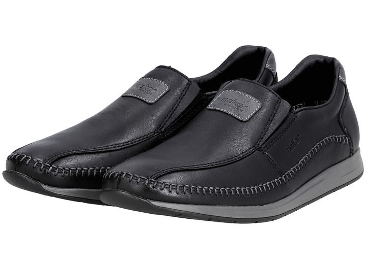 Slipper & Schnürschuhe - Rieker Slipper aus Nappaleder Ansicht 6 Slipper & Schnürschuhe - Rieker Slipper aus Nappaleder, in Größe 040 bis 047, in Farbe SCHWARZ Ansicht 6