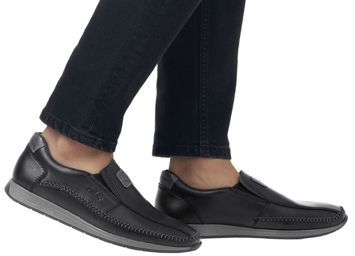 Slipper & Schnürschuhe - Rieker Slipper aus Nappaleder Ansicht 8 Slipper & Schnürschuhe - Rieker Slipper aus Nappaleder, in Größe 040 bis 047, in Farbe SCHWARZ Ansicht 8