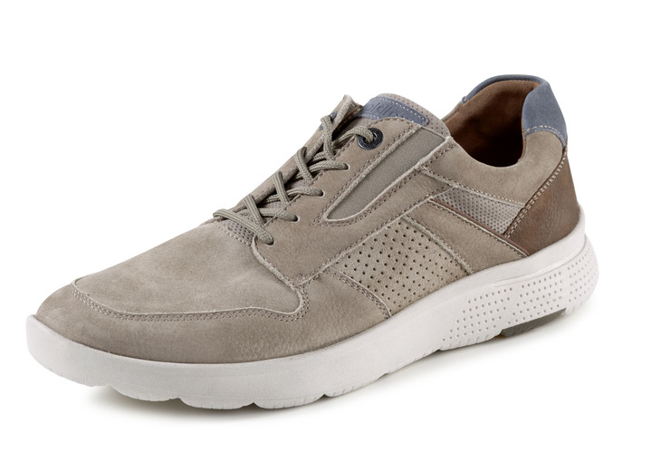 - Waldläufer Schnürschuh mit Zier-Perforation, in Größe 10 bis 9 1/2, in Farbe SAND-BRAUN-JEANS Ansicht 1