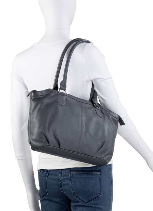 Taschen - Laurina, Tasche, Damen, aus Leder, in Farbe SCHWARZ Ansicht 9