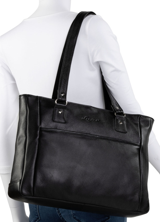 Taschen - Laurina, Tasche, Damen, mit zwei Umhängeriemen, in Farbe SCHWARZ Ansicht 3