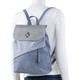 Taschen - Rucksack mit Überschlag und Drehschloss, in Farbe JEANS-GRAU – Farbe JEANS-GRAU – Ansicht 3