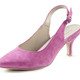 Pumps & Ballerina - Andrea Conti Sling-Pumps aus weichem Samt-Chevreauleder, in Größe 036 bis 042, in Farbe ROYAL – Farbe PINK – Ansicht 1