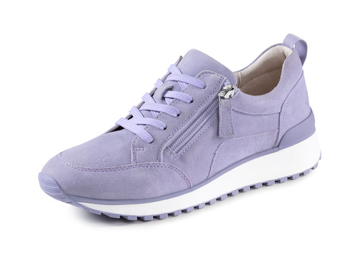 Slipper & Schnürschuhe - Caprice, trendige Damen-Sneaker, Weite G, mit herausnehmbarem Fußbett, in Größe 036 bis 042, in Farbe FLIEDER Ansicht 1